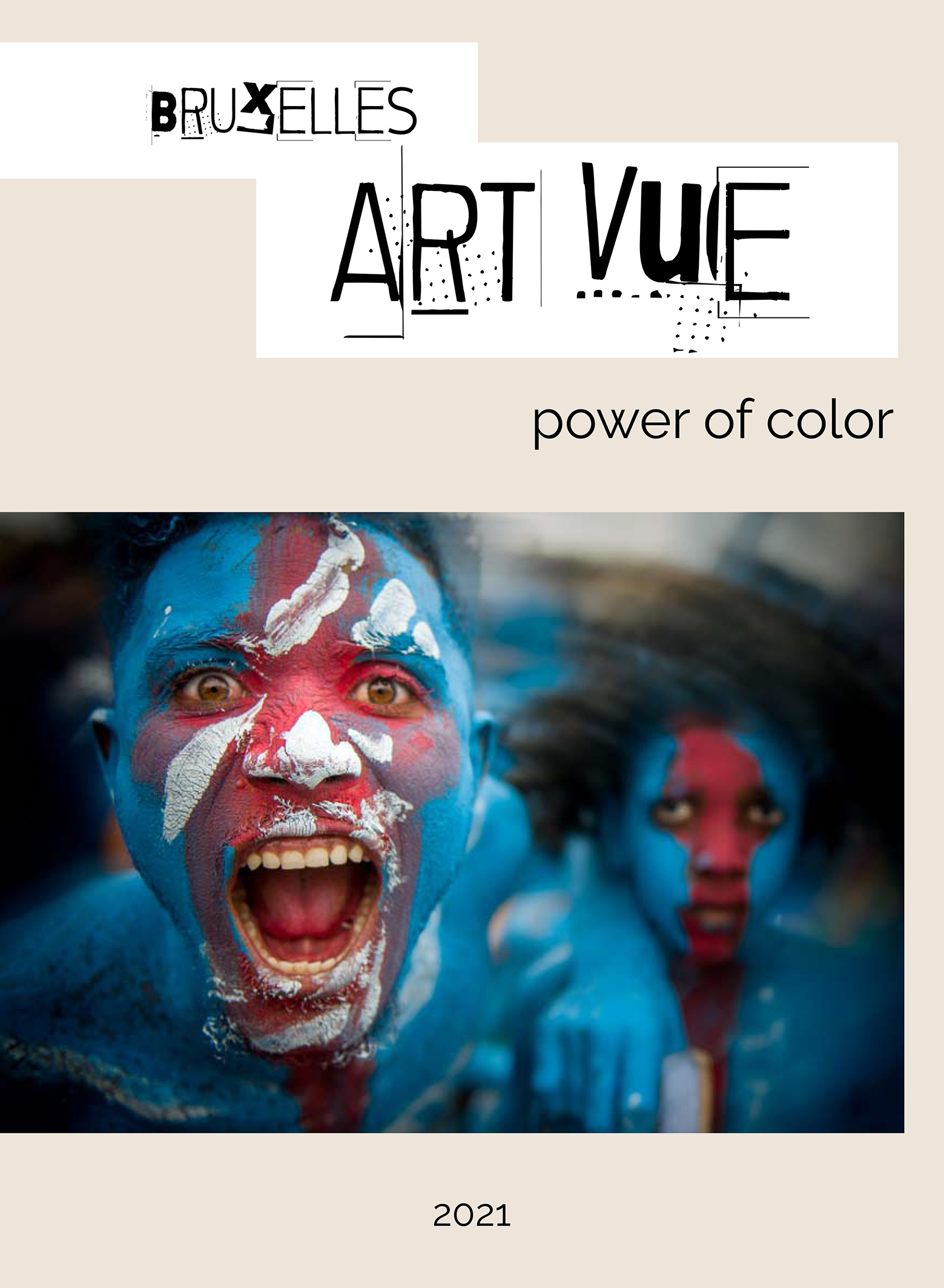 The art book of Belgium  Bruxelles Art Vue “Power of color”,2021 edition